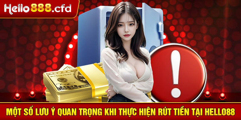 Một số lưu ý quan trọng khi thực hiện rút tiền tại HELLO88